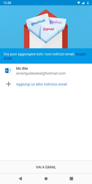 Seleziona VAI A GMAIL