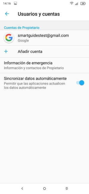 Seleccione su cuenta de Google