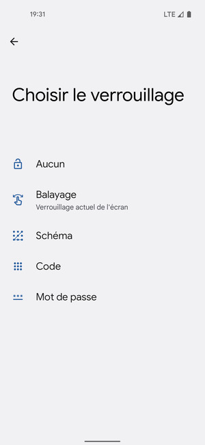 Sélectionnez Schéma