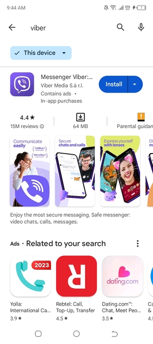 Select the app