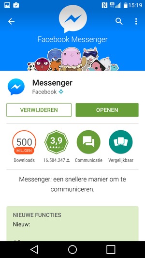 Selecteer OPENEN