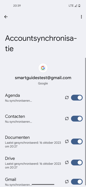 Uw contactpersonen van Google worden nu gesynchroniseerd met uw telefoon