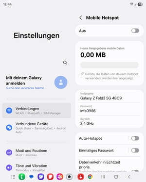 Wählen Sie Passwort