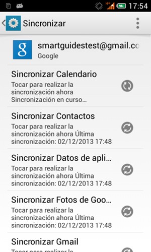 Su información será sincronizada
