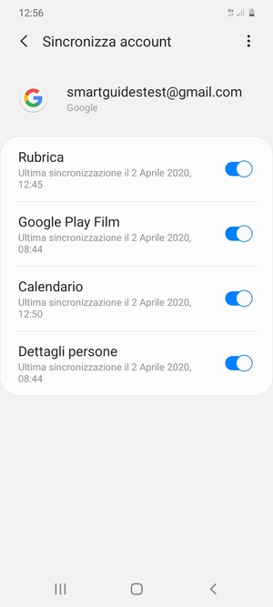 Seleziona il tasto Menu