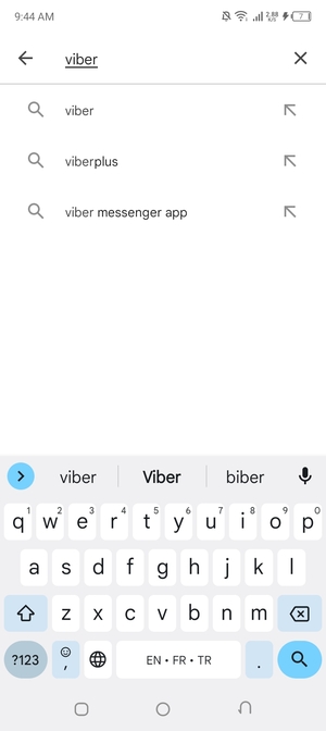 Enter the app name and select Search