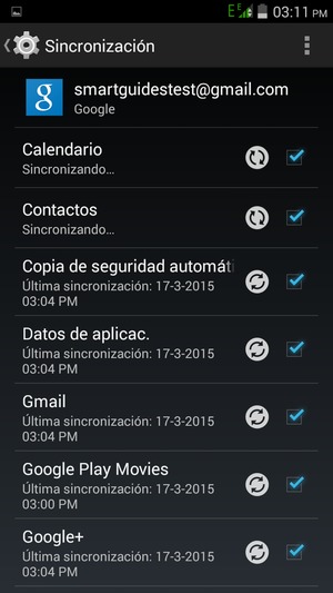 Su información será sincronizada