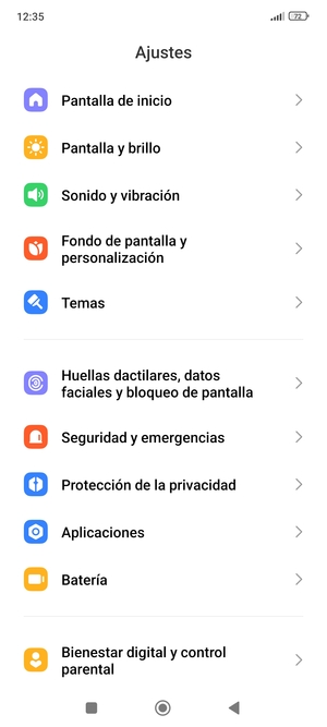 Desplácese y seleccione Huellas dactilares, datos faciales y bloqueo de pantalla