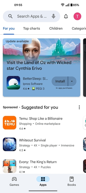 Select the Search bar