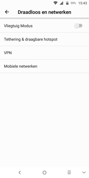 Selecteer Mobiele netwerken
