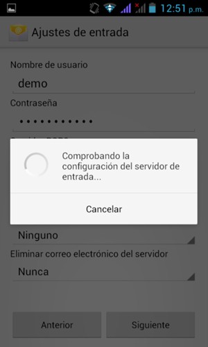 Espere a que finalice el proceso