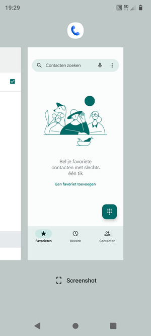 Veeg apps naar boven om ze te sluiten