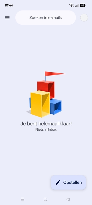 Uw Gmail is klaar voor gebruik