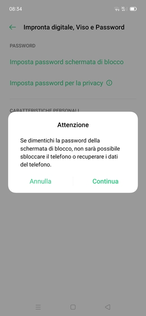 Seleziona Continua