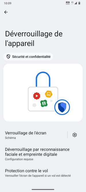 Votre téléphone est maintenant sécurisé par un écran de verrouillage