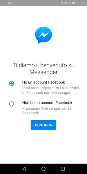 L'app è pronta per l'uso