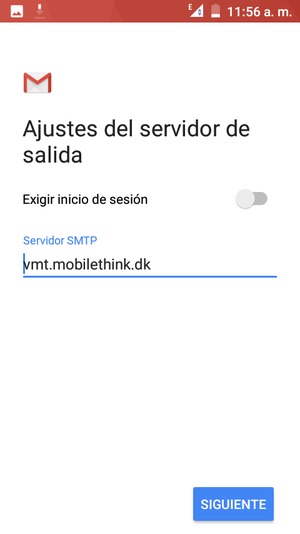 Desmarque la casilla de verificación Exigir inicio de sesión y seleccione SIGUIENTE