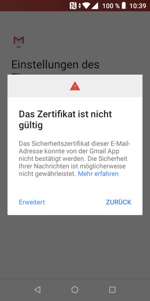 Wählen Sie Erweitert
