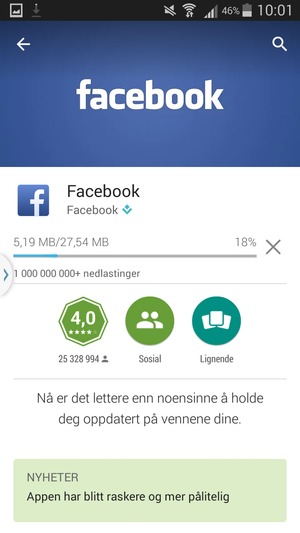Vent til installasjonen er ferdig