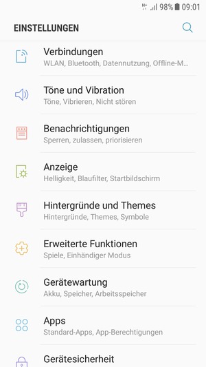 Wählen Sie Verbindungen