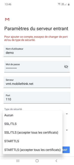 Sélectionnez Aucun