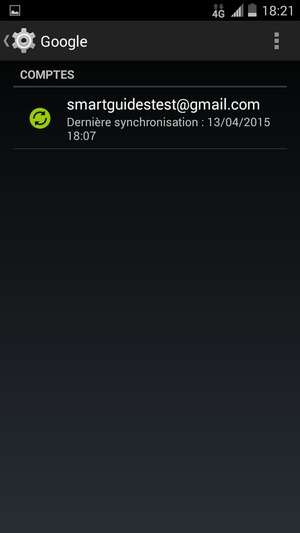 Sélectionnez votre compte