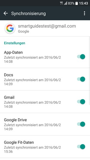 Wählen Sie die Menü-Taste
