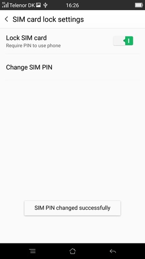 Your SIM PIN has been changed