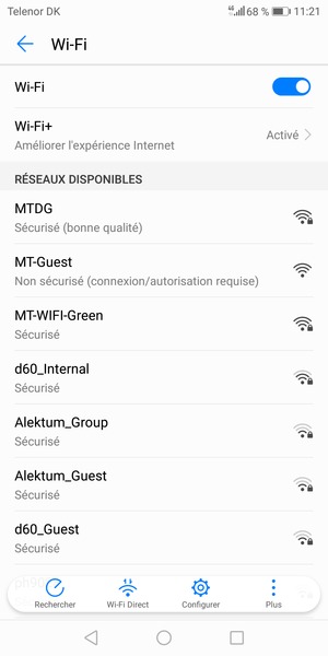 Sélectionnez le réseau sans fil auquel vous souhaitez vous connecter