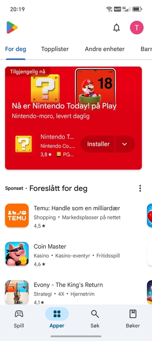 Velg Søk