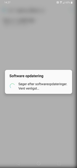 Afvent at søgningen er afsluttet