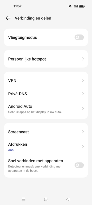 Selecteer Persoonlijke hotspot
