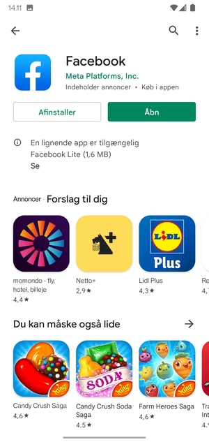 Vælg Åbn