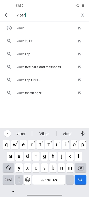 Geben Sie den Namen der App ein und wählen Sie Suchen