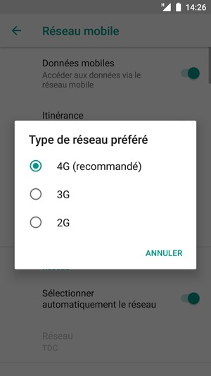 Sélectionnez votre option préférée