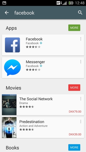 Select the app