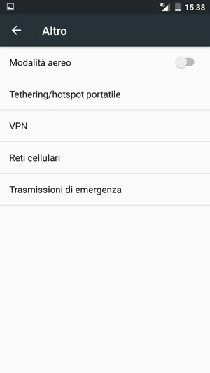 Seleziona Reti cellulari
