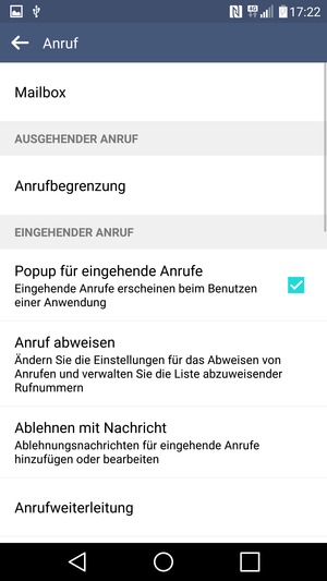 Wählen Sie Mailbox