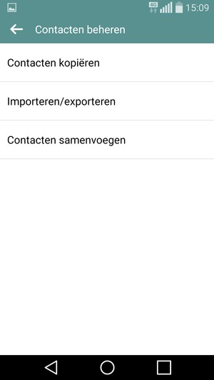 Selecteer Importeren/exporteren