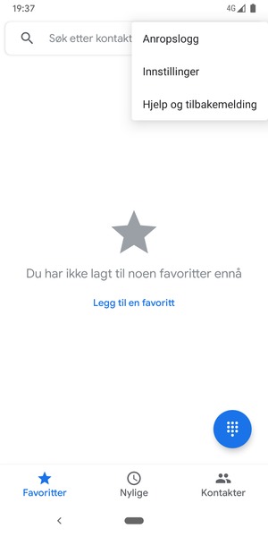 Velg Innstillinger