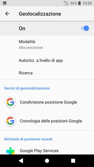 Disattiva Geolocalizzazione