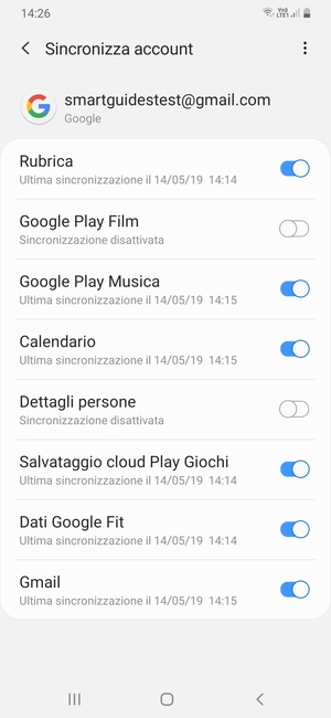 Assicurati che Rubrica sia selezionato