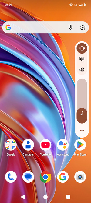 Select Vibrate to change to vibration mode