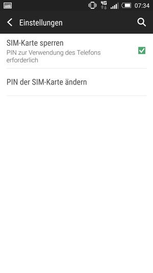 Wählen Sie PIN der SIM-Karte ändern