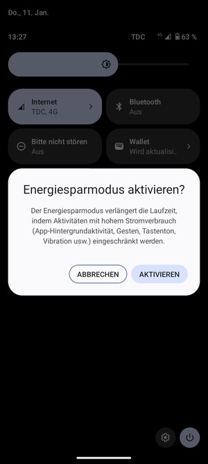 Wählen Sie AKTIVIEREN