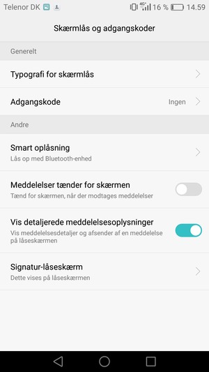 Vælg Adgangskode