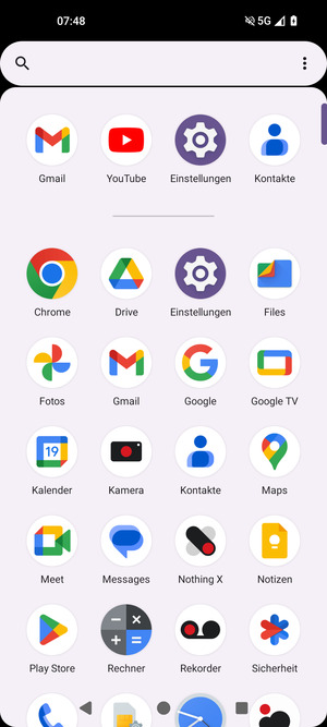 Wählen Sie Einstellungen