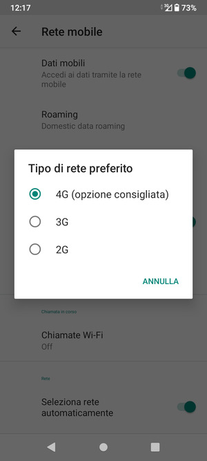 Seleziona la tua opzione preferita