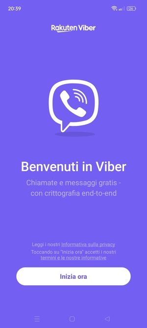 L'app è pronta per l'uso