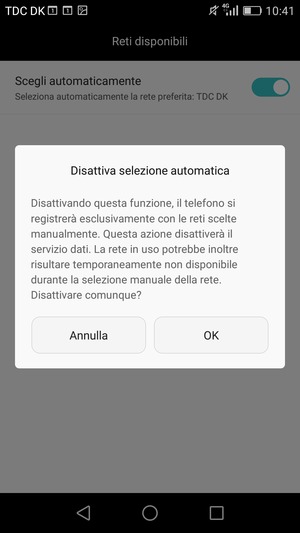 Seleziona OK